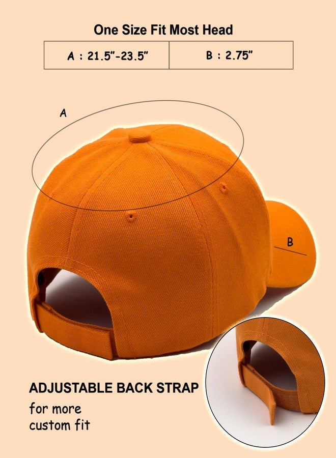 Utmost Structured Baseball Cap with Adjustable Closure - Performance Hat for Outdoor Activities and Custom Embroidery (1pc Orange) - Image 2